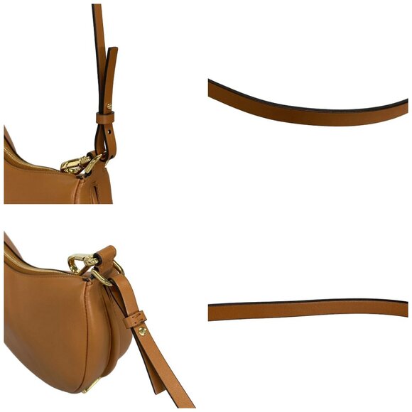 Auth FENDI Fendi Graffi Mini 8BS081 Brown Leather Shoulder Bag - Picture 10 of 14